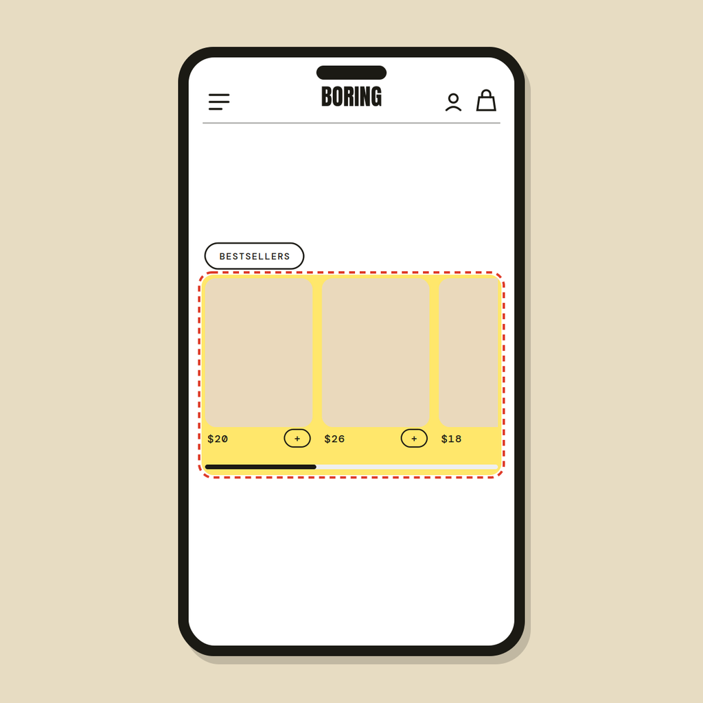 Bestsellers row + quick-add — Shopify Task