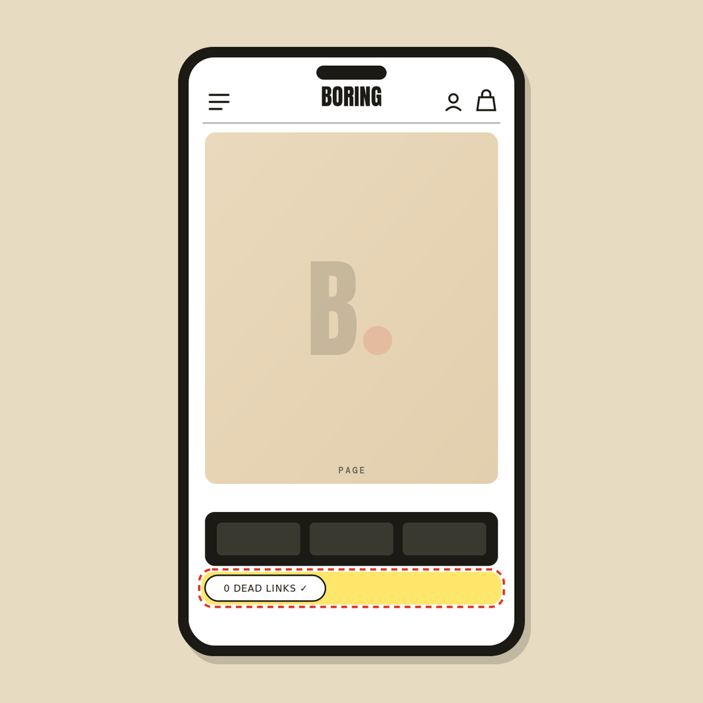Broken link sweep — Shopify Task