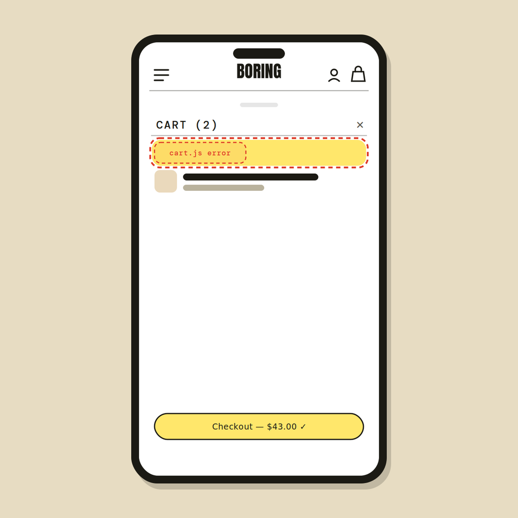 Cart bug repair — Shopify Task