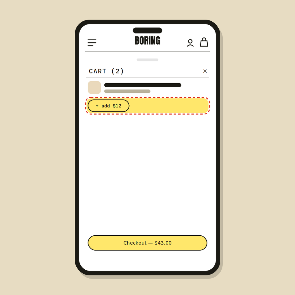 Cart drawer redesign — Shopify Task