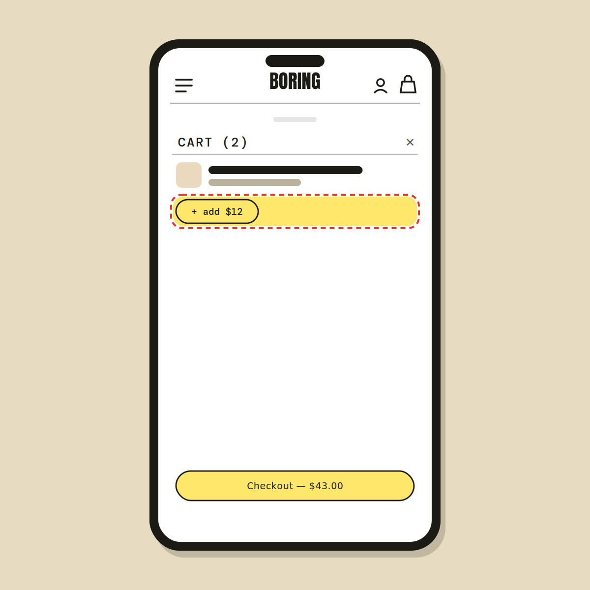 Cart drawer redesign — Shopify Task