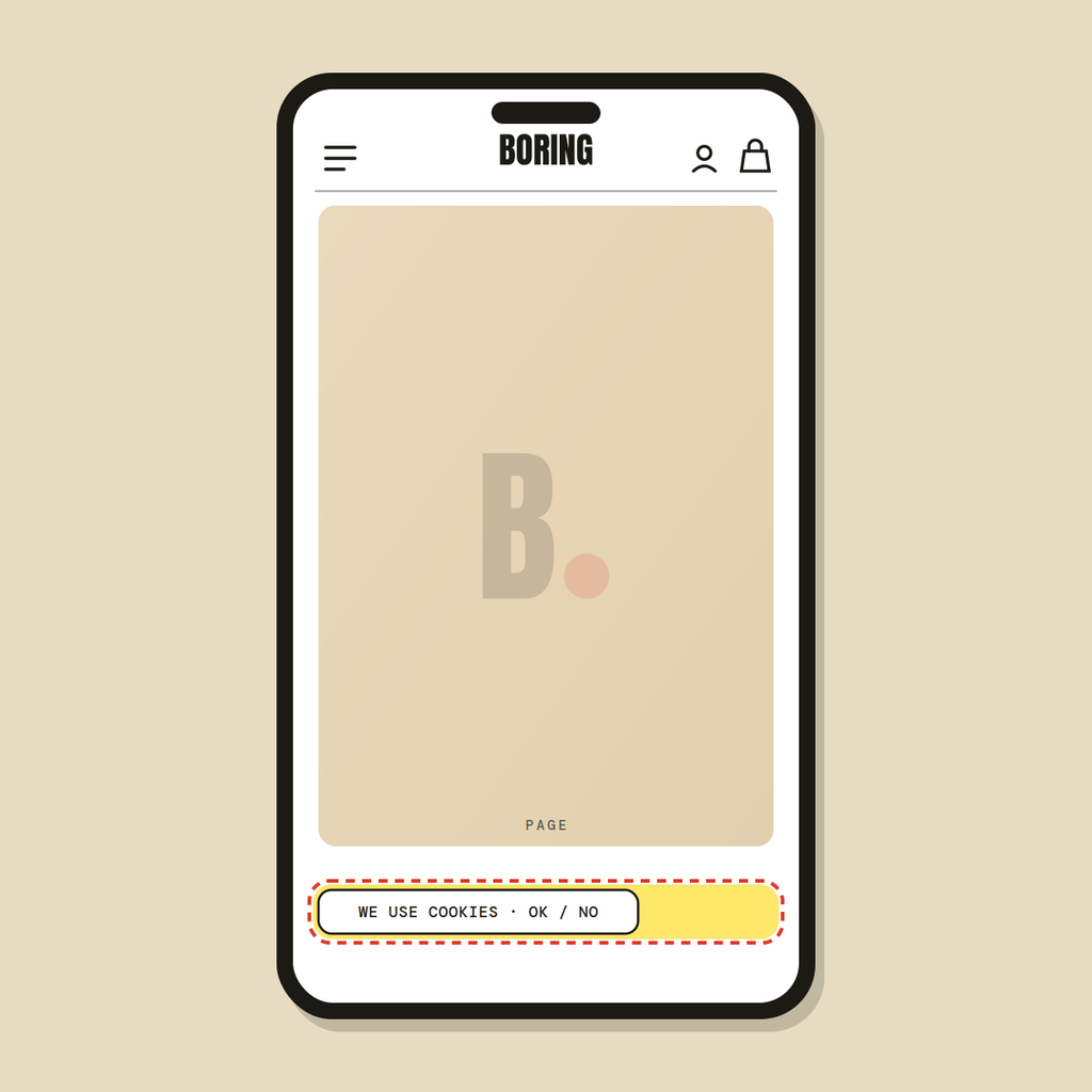 Cookie consent bar — Shopify Task