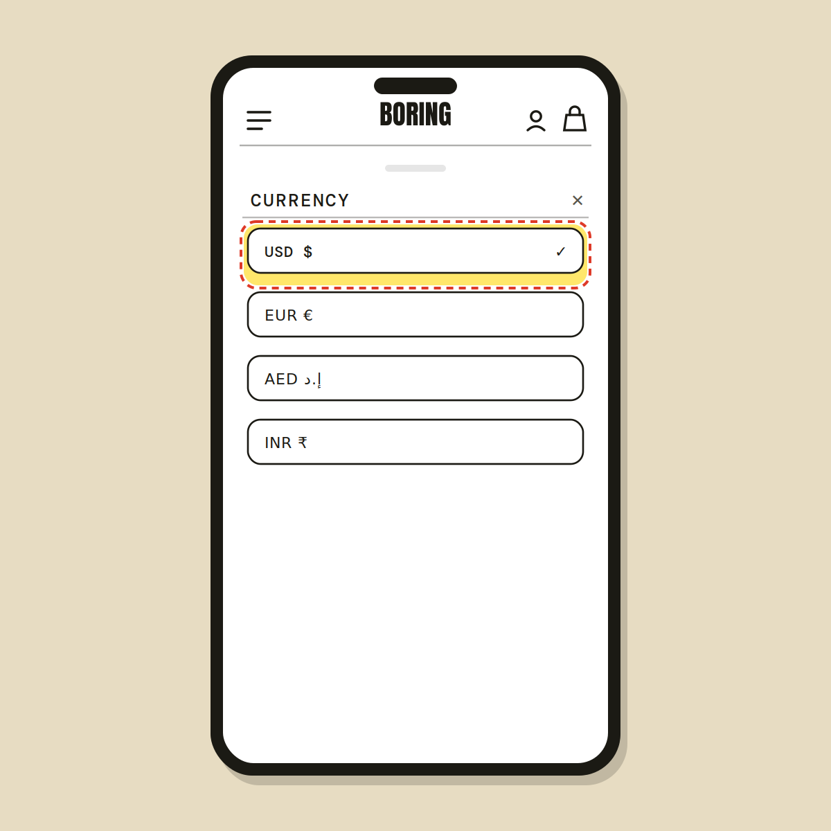 Currency switcher — Shopify Task