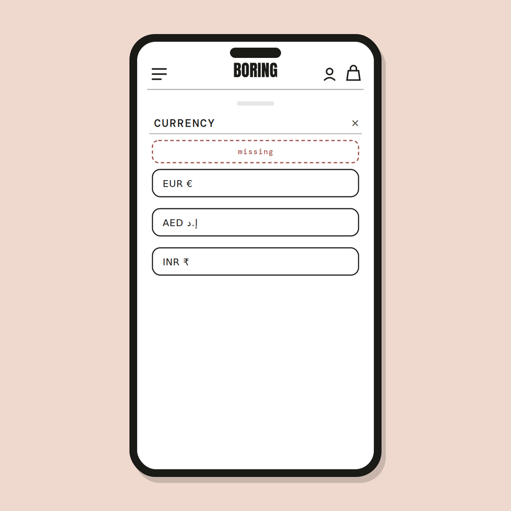 Currency switcher — Shopify Task