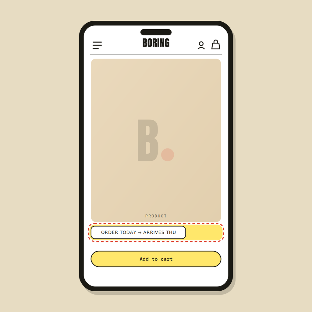 Delivery date estimate — Shopify Task