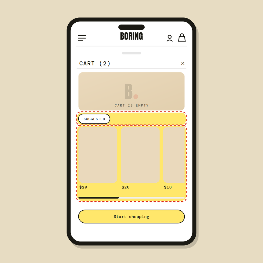 Empty cart state — Shopify Task