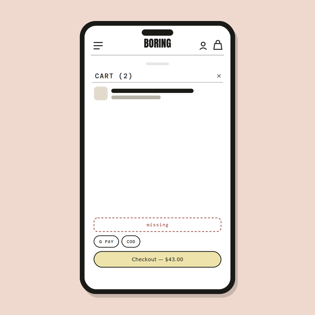 Express pay row — Shopify Task