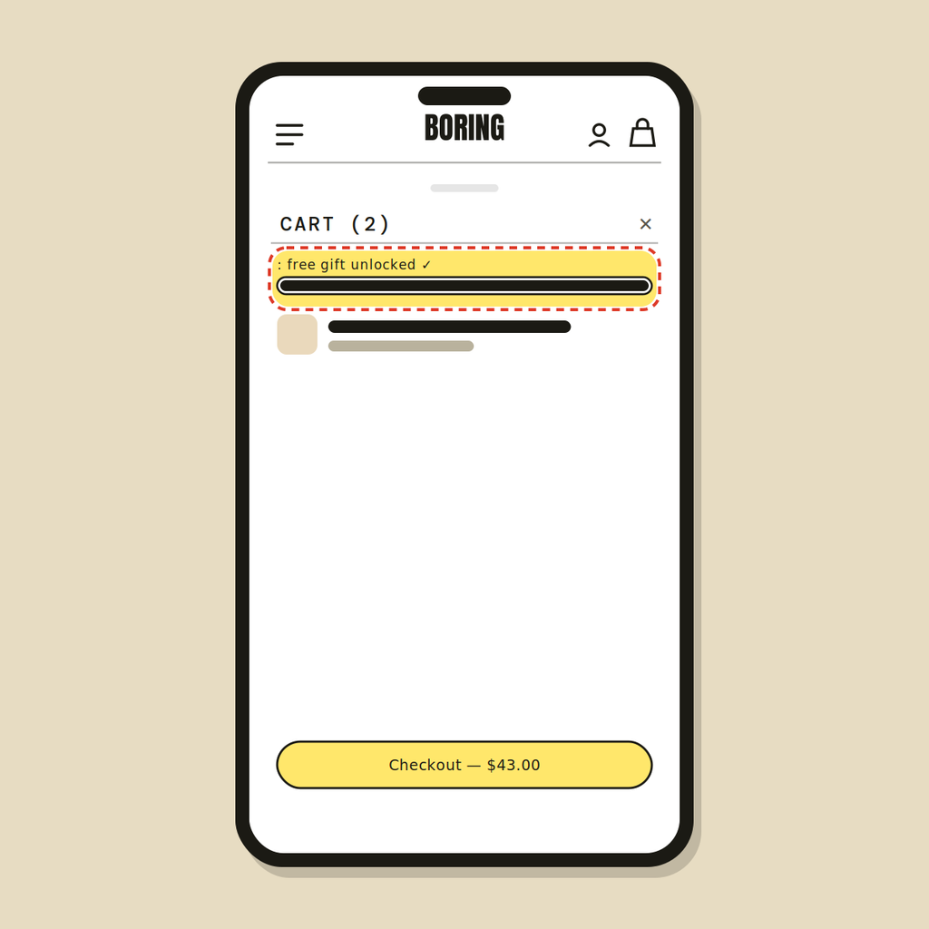 Gift-with-purchase logic — Shopify Task