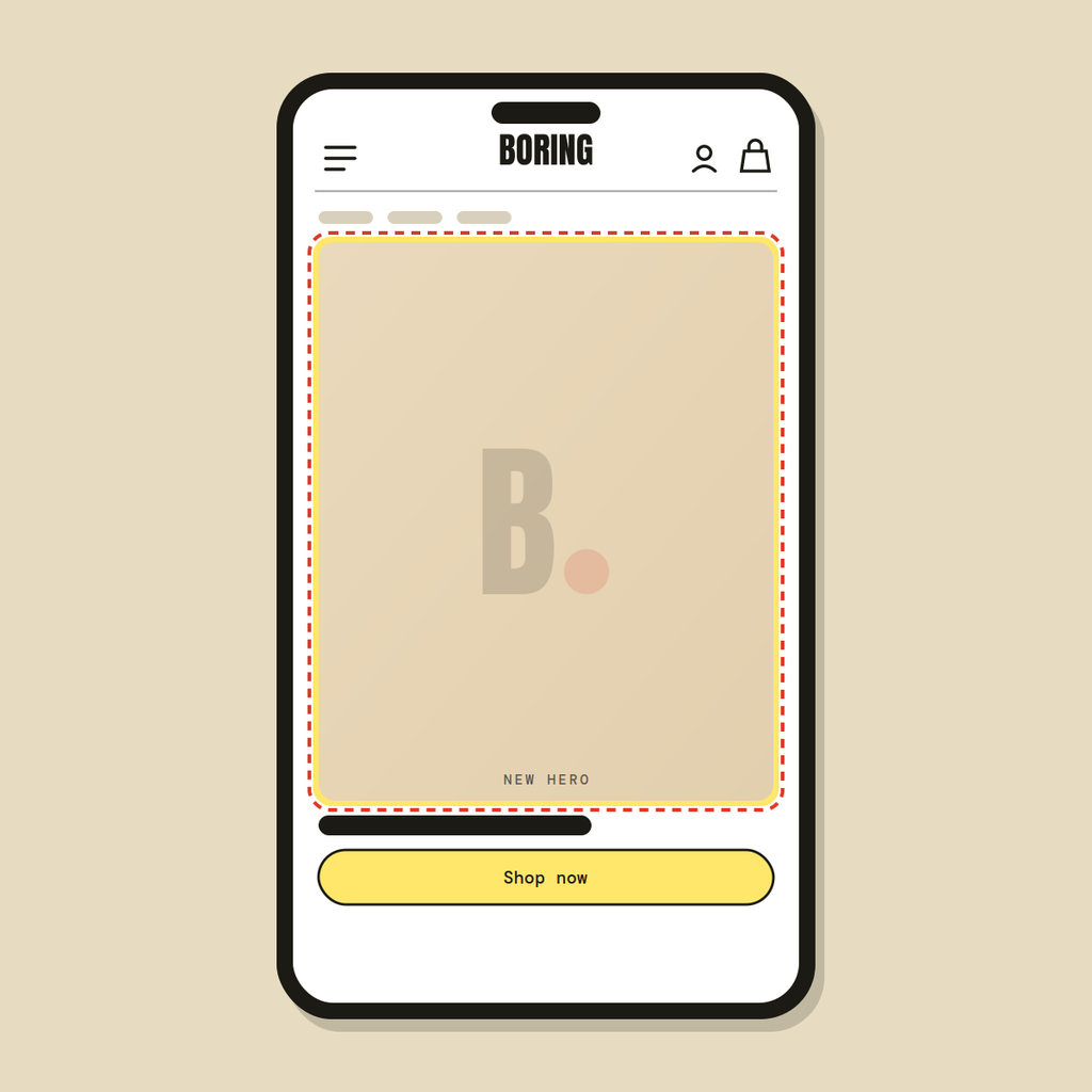Hero banner rebuild — Shopify Task