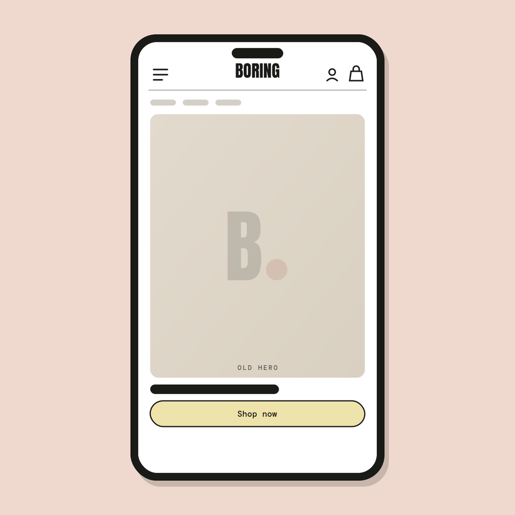 Hero banner rebuild — Shopify Task