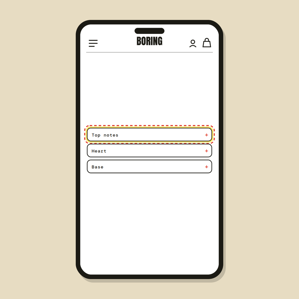 Ingredients / specs section — Shopify Task