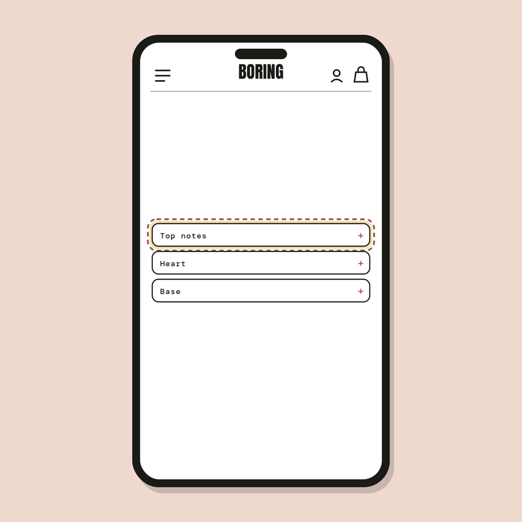 Ingredients / specs section — Shopify Task