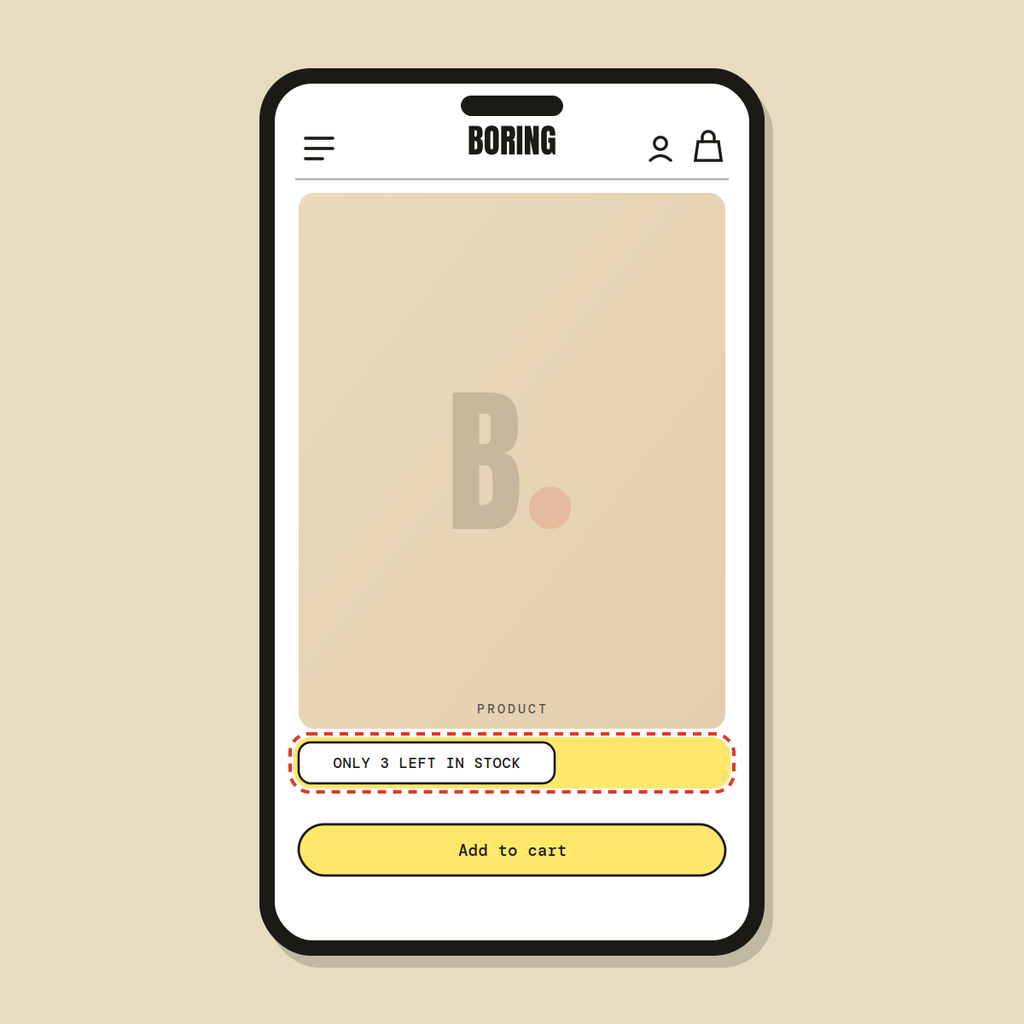 Low-stock notice — Shopify Task