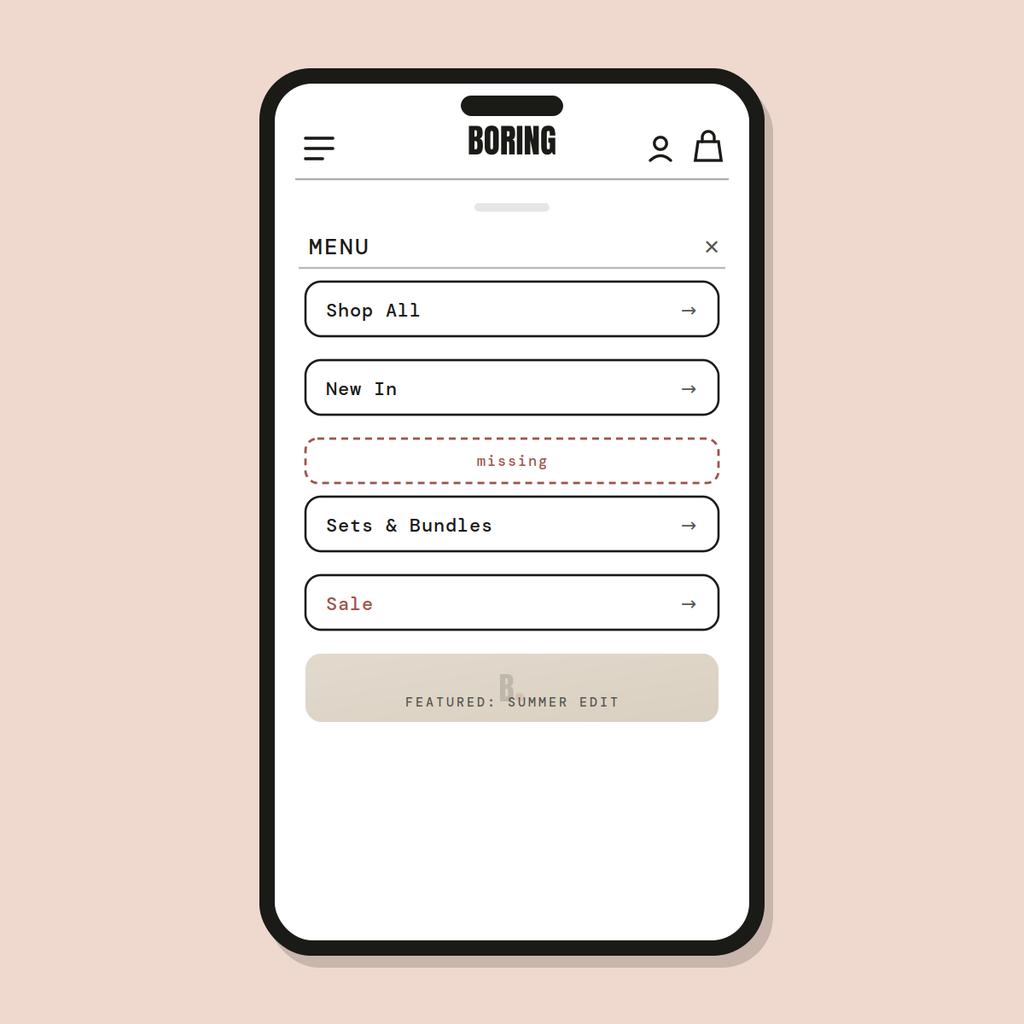 Mega menu build — Shopify Task