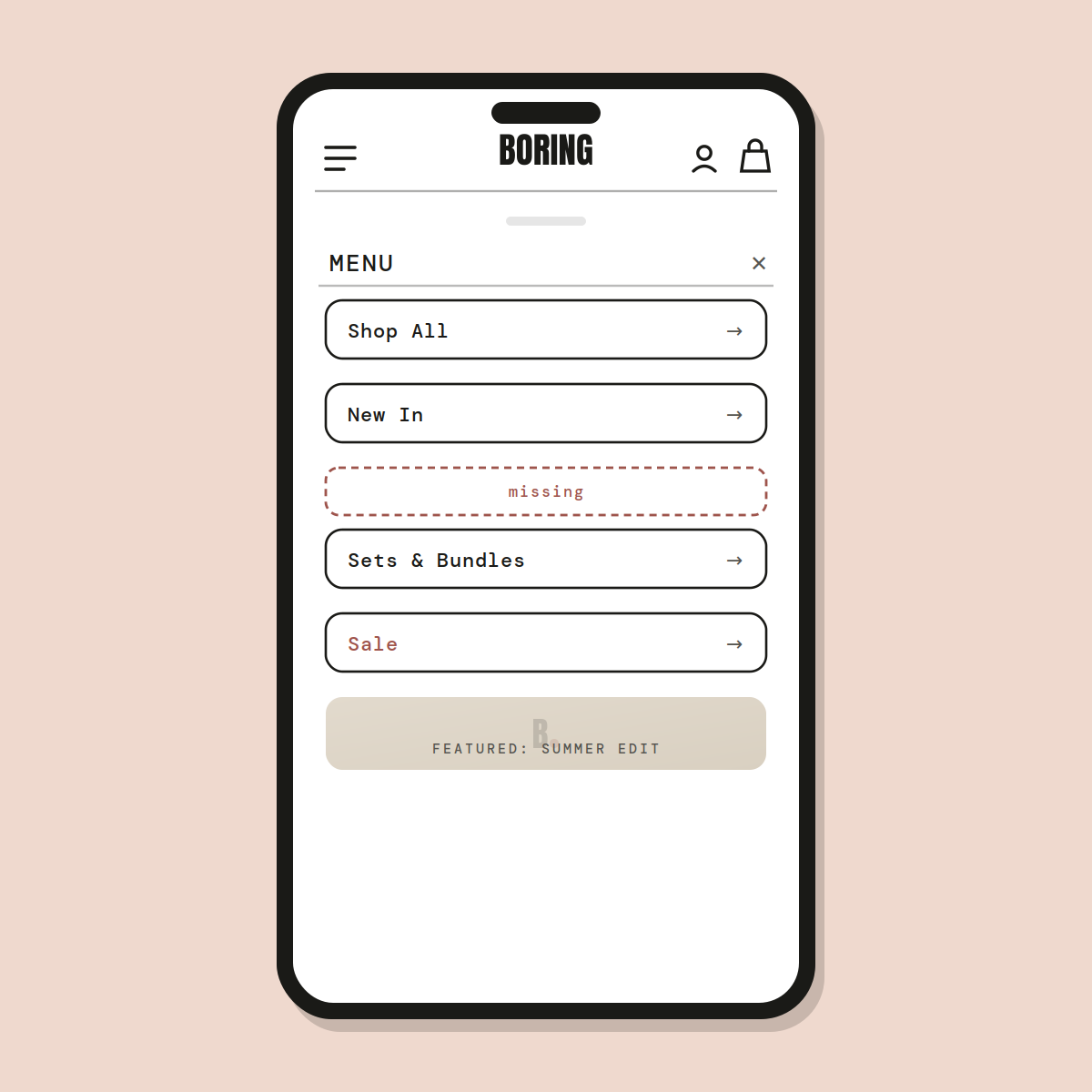 Mega menu build — Shopify Task