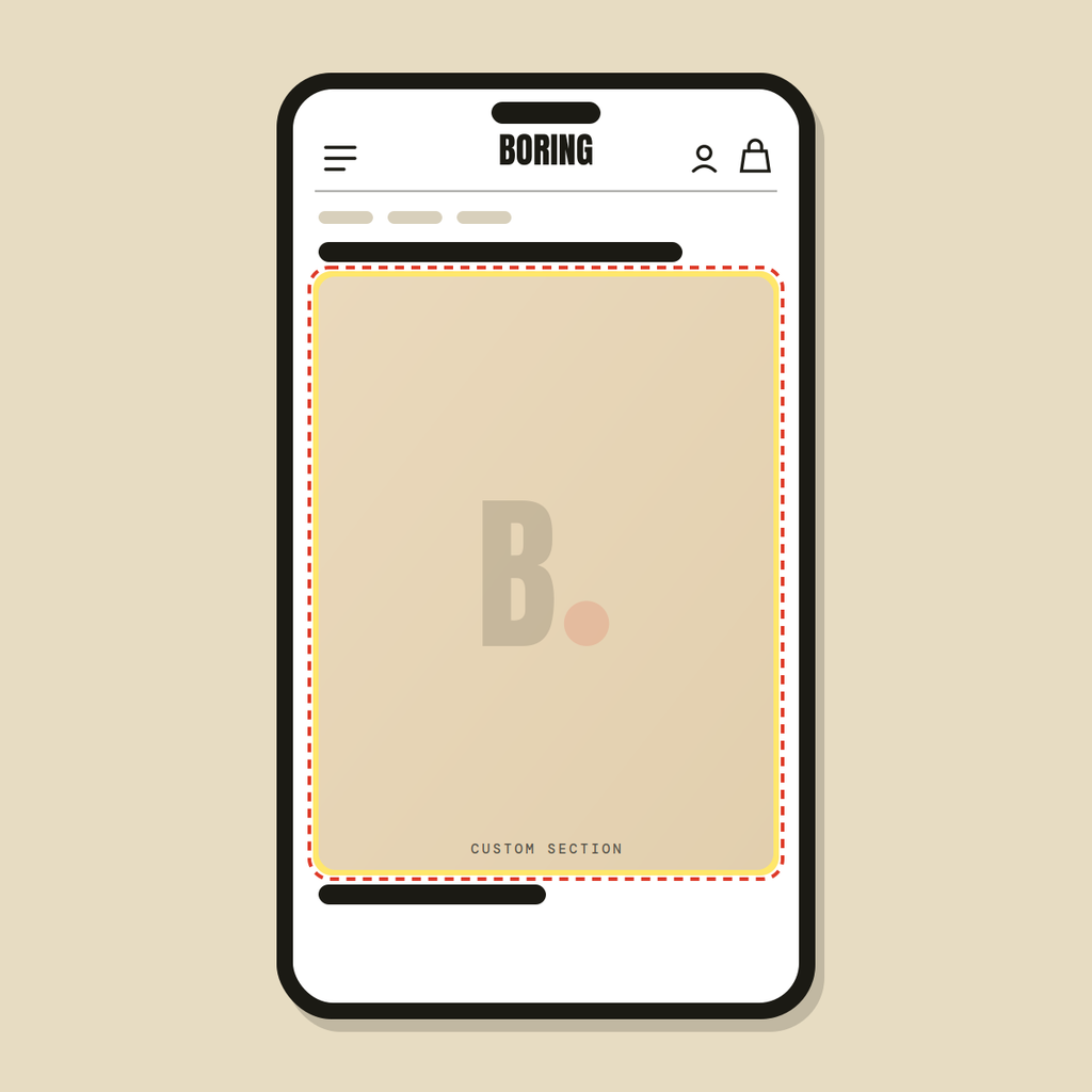 New custom section — Shopify Task