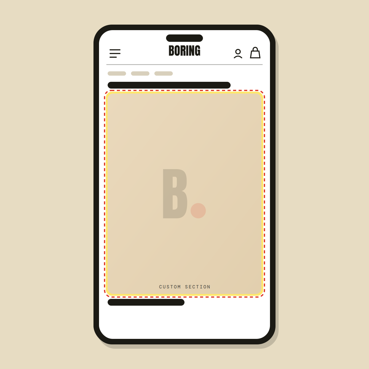 New custom section — Shopify Task