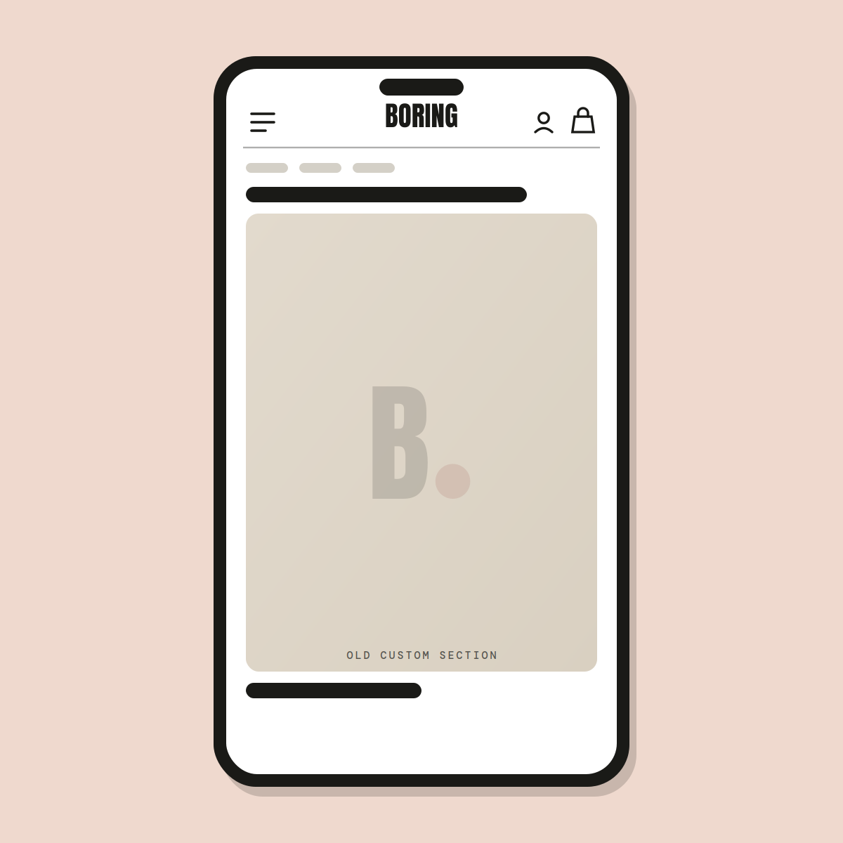 New custom section — Shopify Task