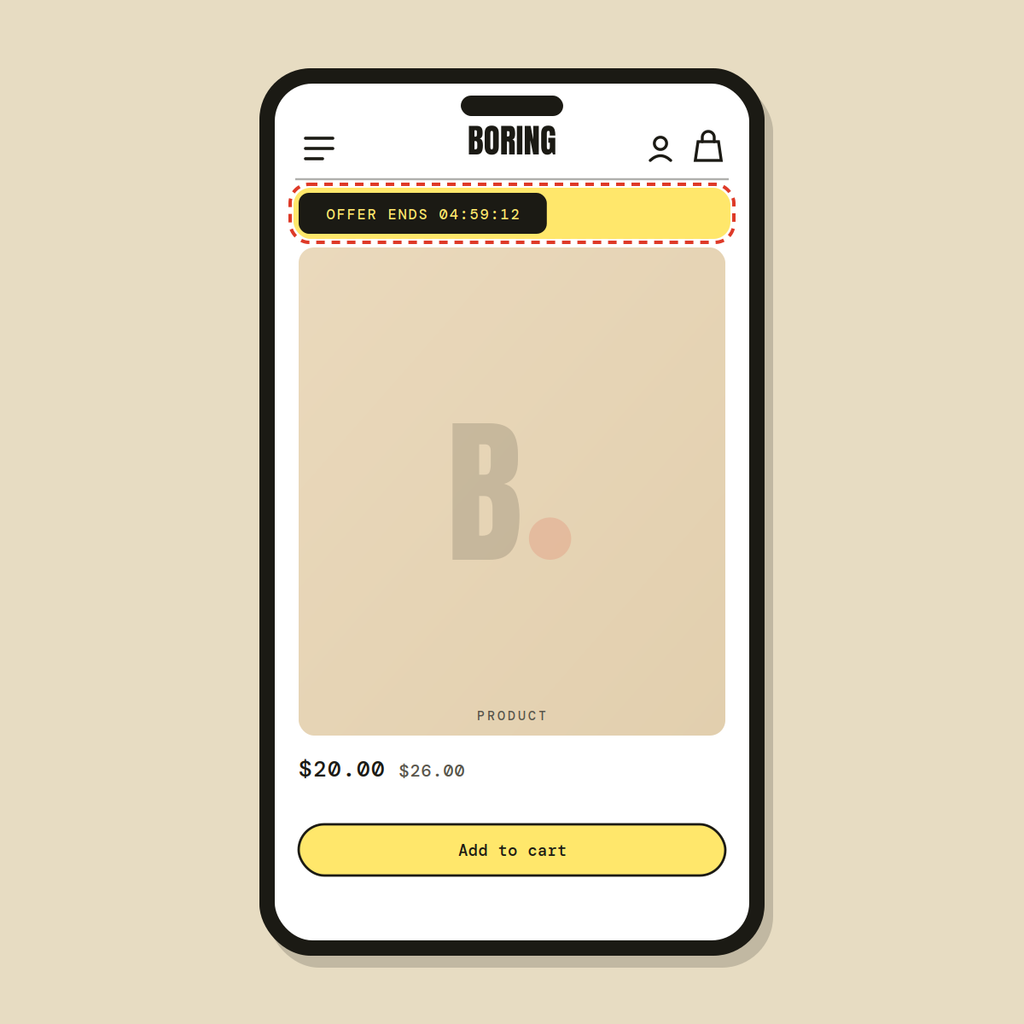 Offer countdown on PDP — Shopify Task