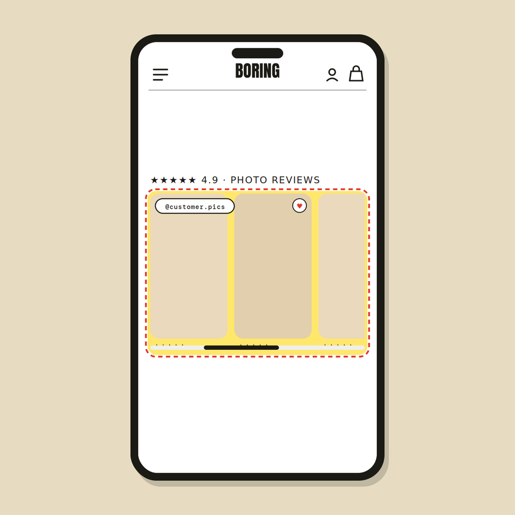 Photo reviews layout — Shopify Task