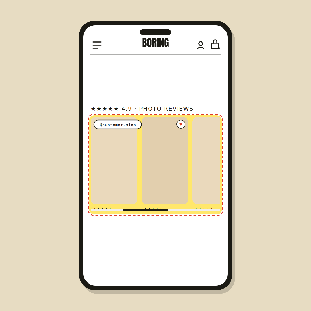 Photo reviews layout — Shopify Task