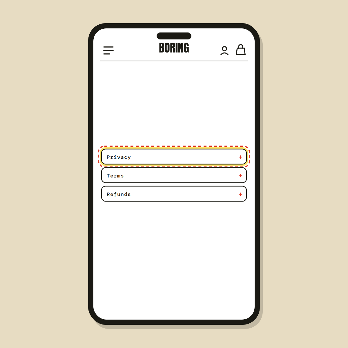 Policy pages linking — Shopify Task