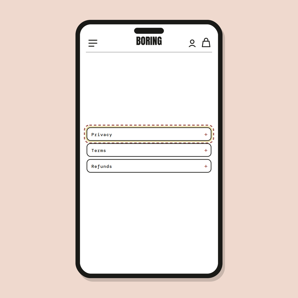 Policy pages linking — Shopify Task
