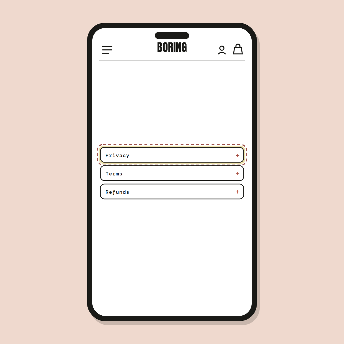 Policy pages linking — Shopify Task