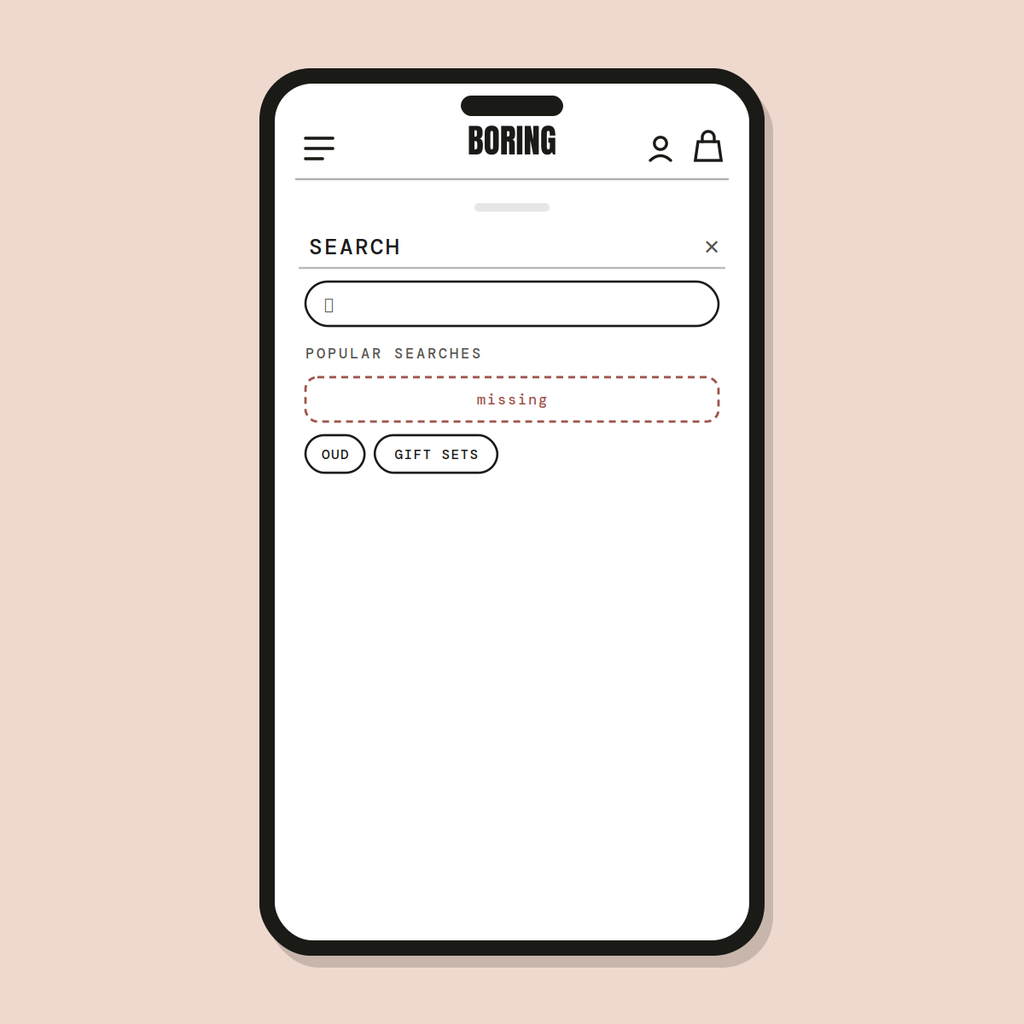 Popular searches row — Shopify Task