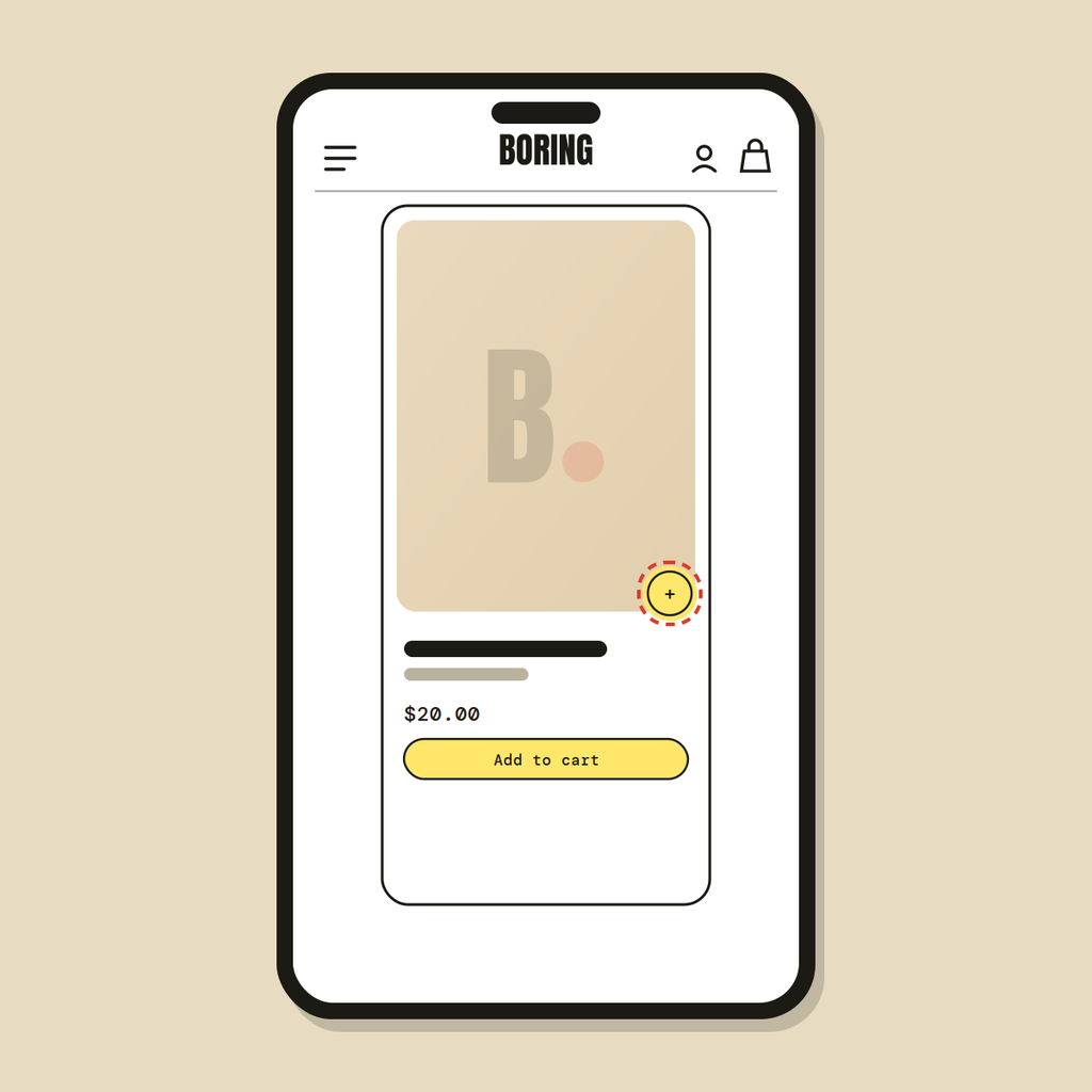 Quick-add buttons — Shopify Task