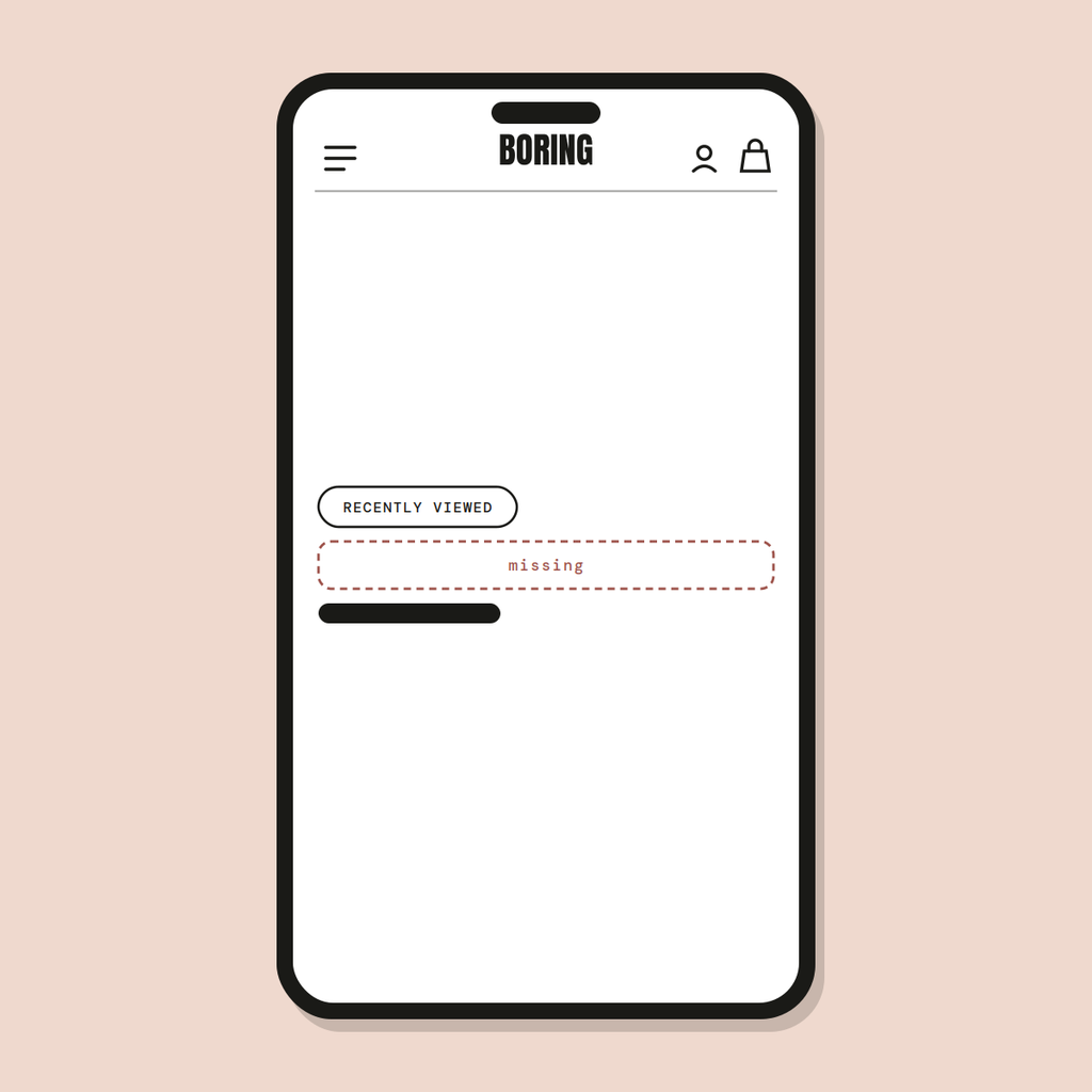Recently viewed row — Shopify Task