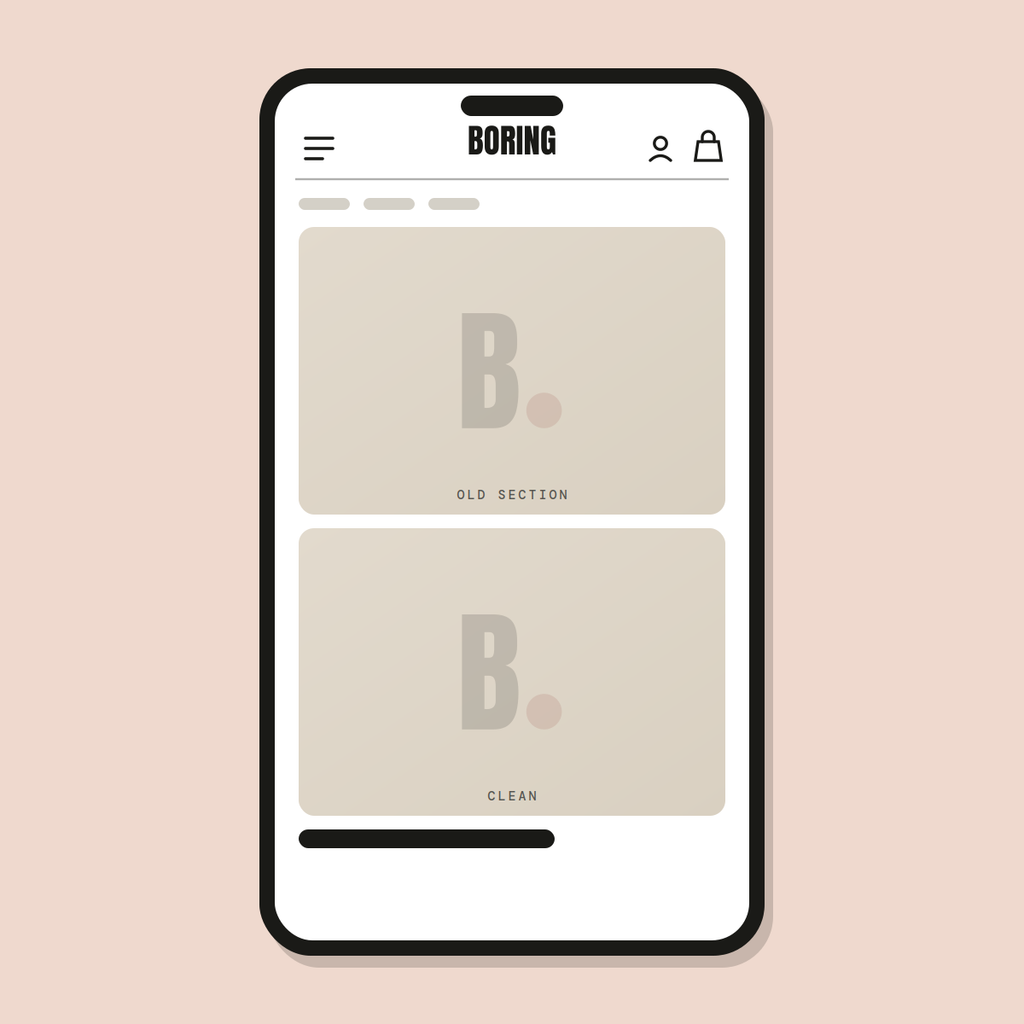 Remove dead sections — Shopify Task