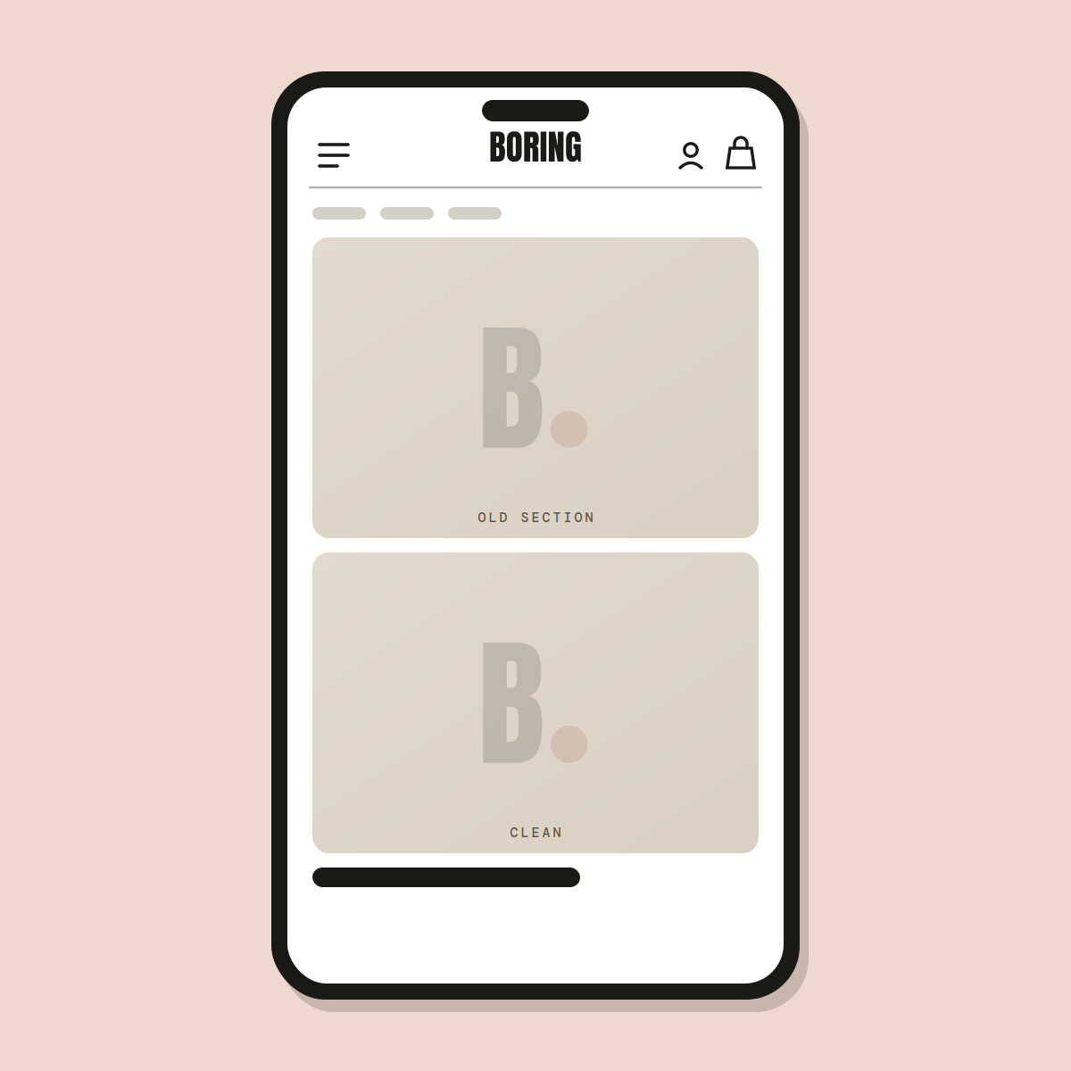 Remove dead sections — Shopify Task