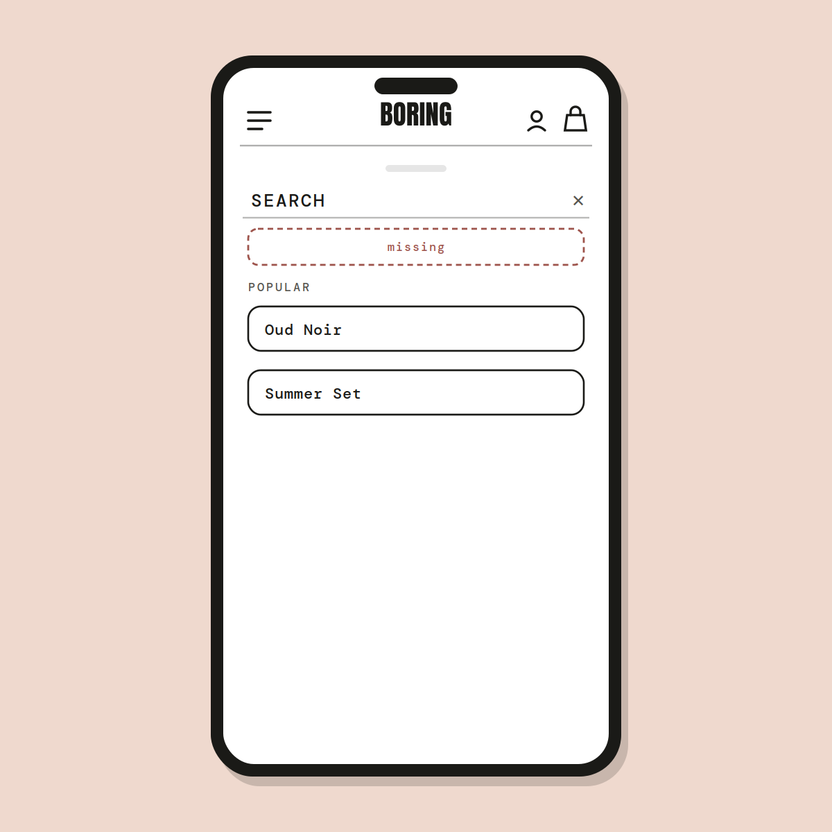 Search styling — Shopify Task