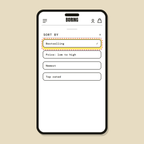 Sort options configuration — Shopify Task