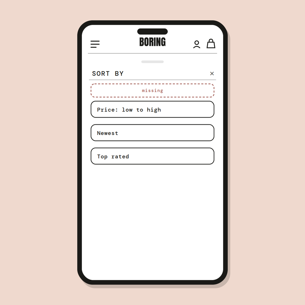 Sort options configuration — Shopify Task