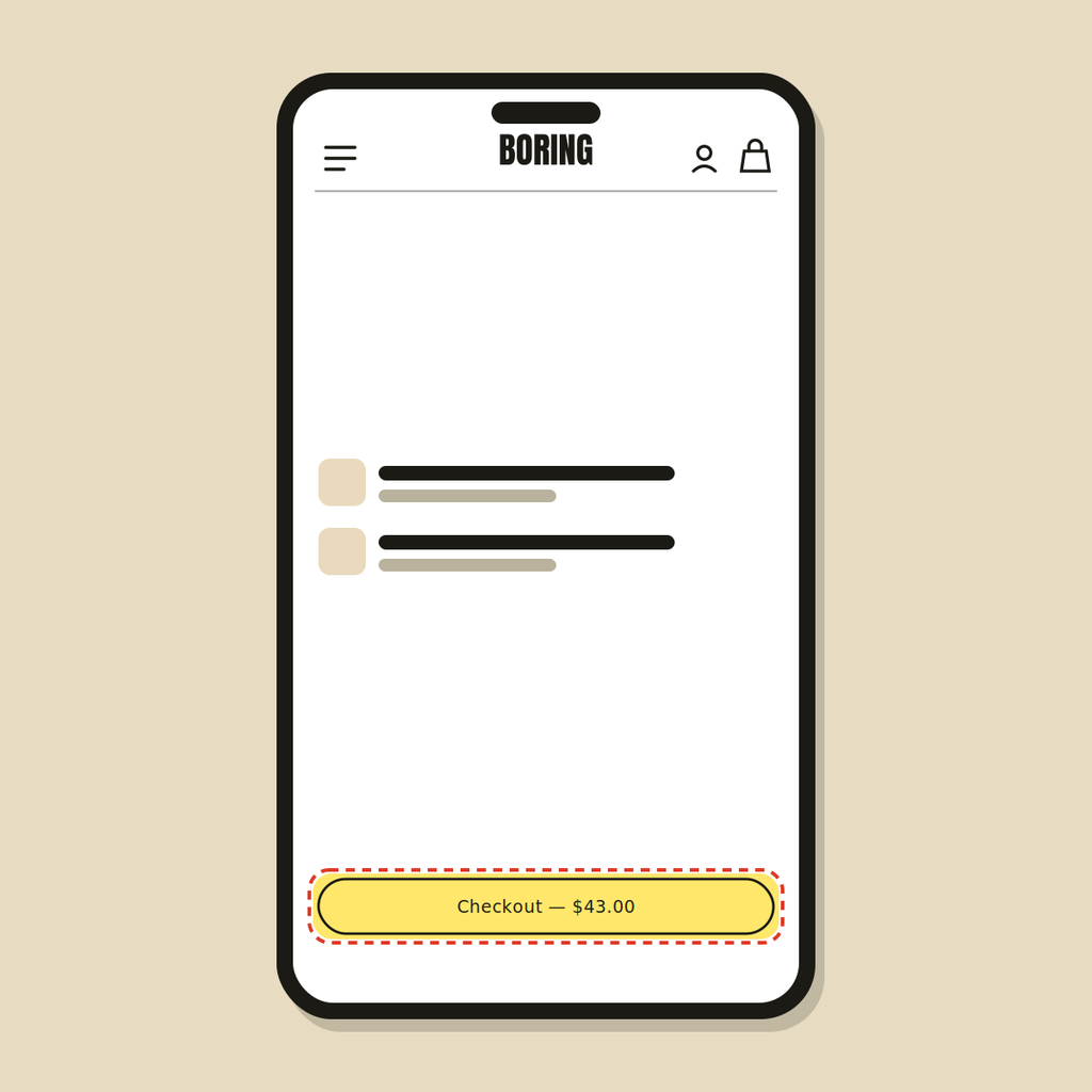 Sticky checkout button — Shopify Task