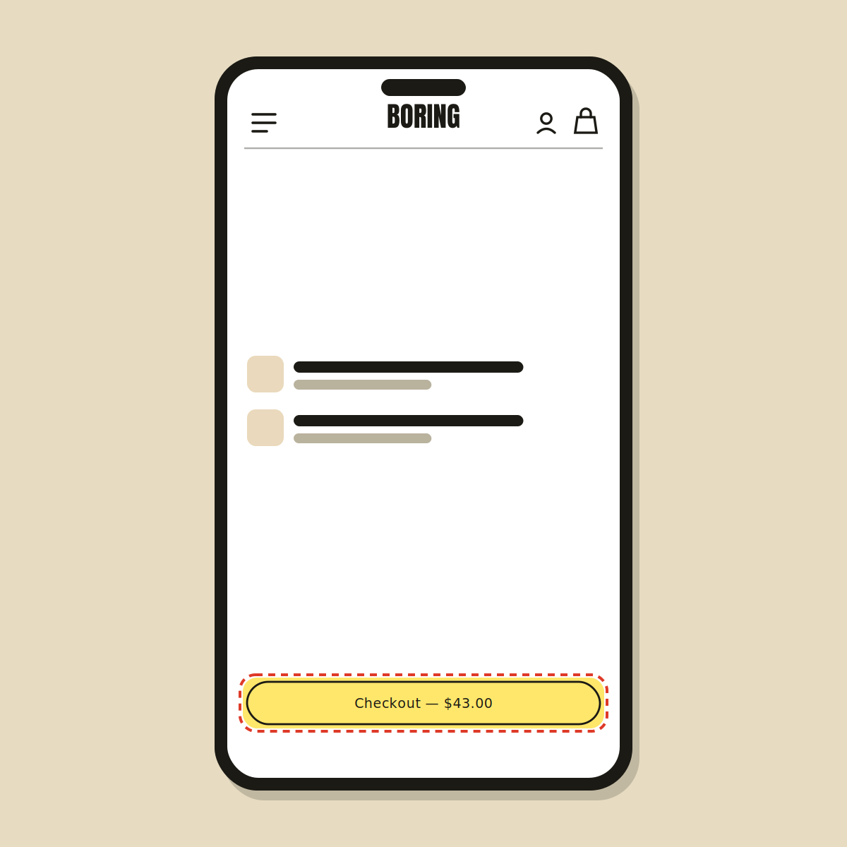 Sticky checkout button — Shopify Task