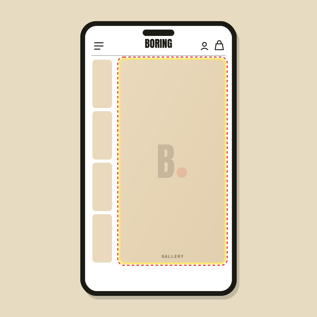 Thumbnail / gallery layout — Shopify Task