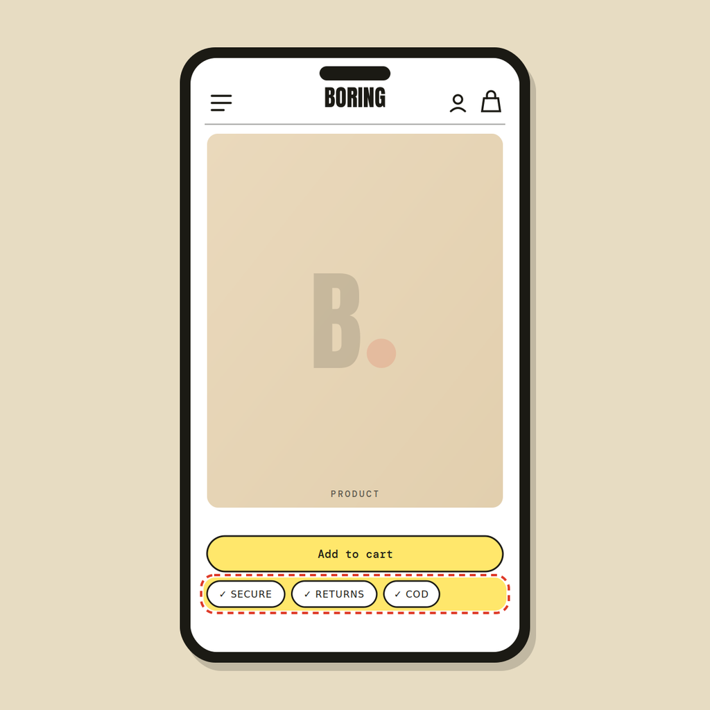 Trust badges in cart — Shopify Task