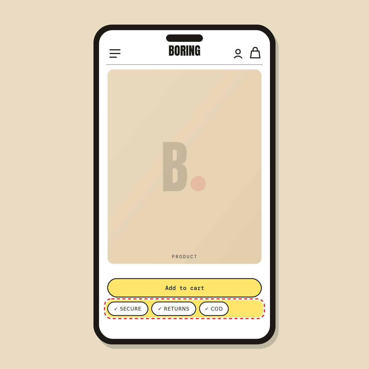 Trust badges in cart — Shopify Task