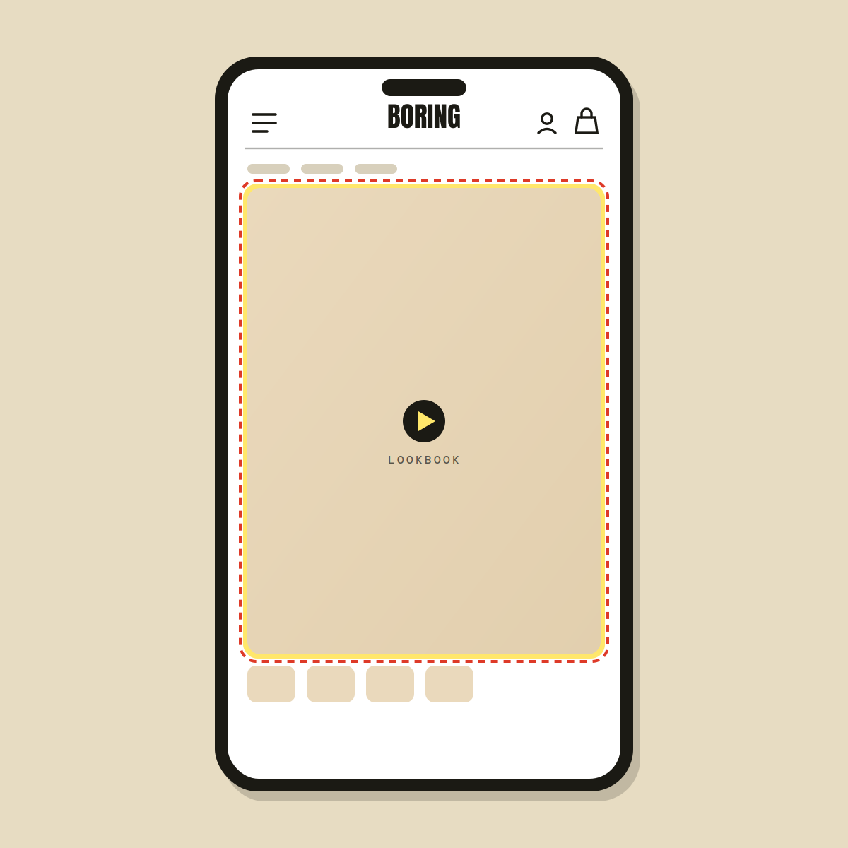 Video / lookbook section — Shopify Task